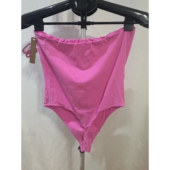 NWT SKIMS Women's Pink Thong Strapless Bodysuit Size XL - Picture 2 of 5